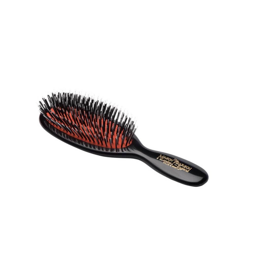 Mason Pearson Pocket Bristle & Nylon Brush- Dark Ruby